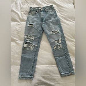 Zara destroyed denim jeans